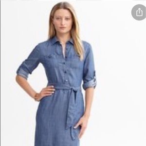 Banana Republic Denim Shirt Dress